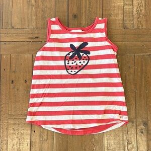 Hanna andersson Striped Strawberry Kids Tank Top